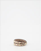 Bijoux Bracelet Rockstud double Valentino Garavani Beige Femme