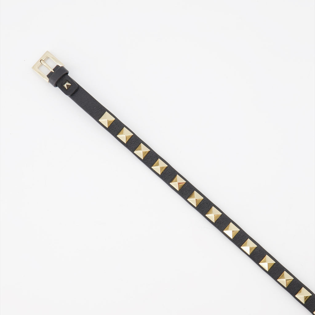 Gioielli Bracelet Rockstud double Valentino Garavani Nero Femme