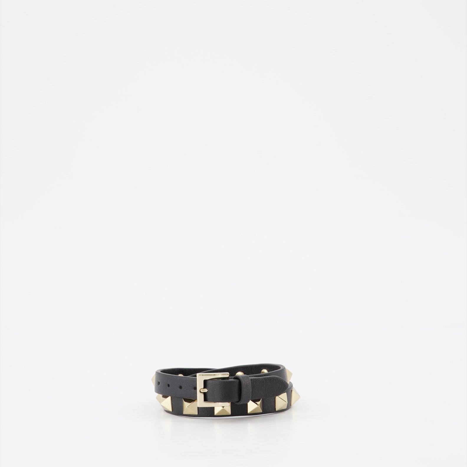Gioielli Bracelet Rockstud double Valentino Garavani Nero Femme