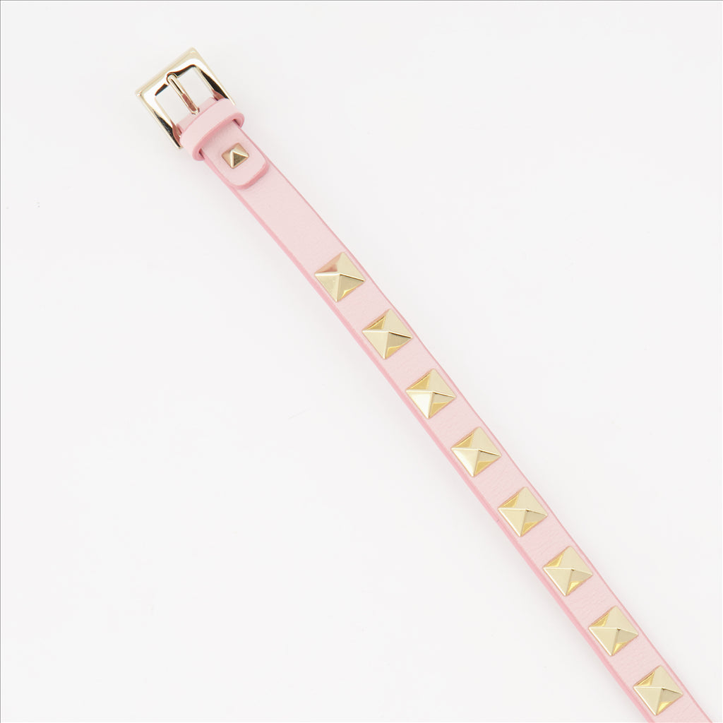 Schmuck Bracelet Rockstud double Valentino Garavani Rosa Femme