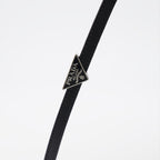 Jewelry Triangle logo bracelet Prada Black Man