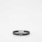 Jewelry Triangle logo bracelet Prada Black Man