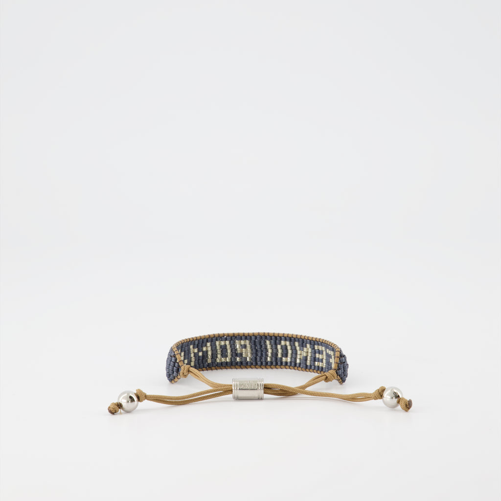 Bracelet Signature en perles bleues