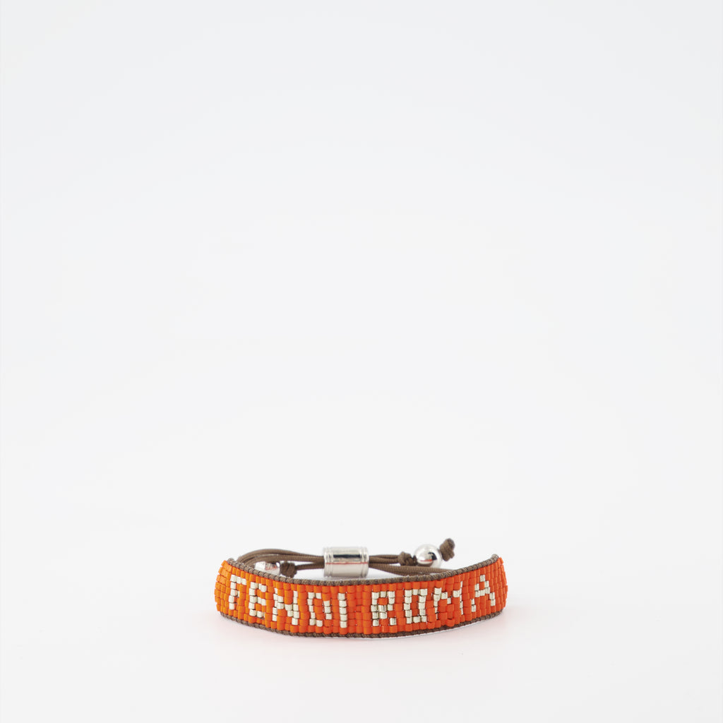 Jewelry Signature Bracelet Fendi Orange Man