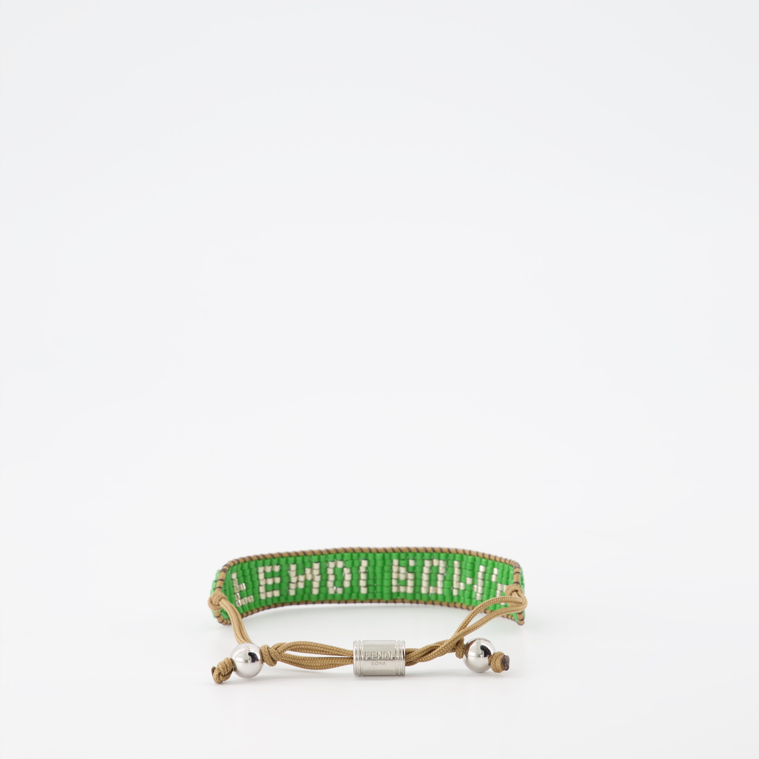 Jewelry Signature Bracelet Fendi Green Man