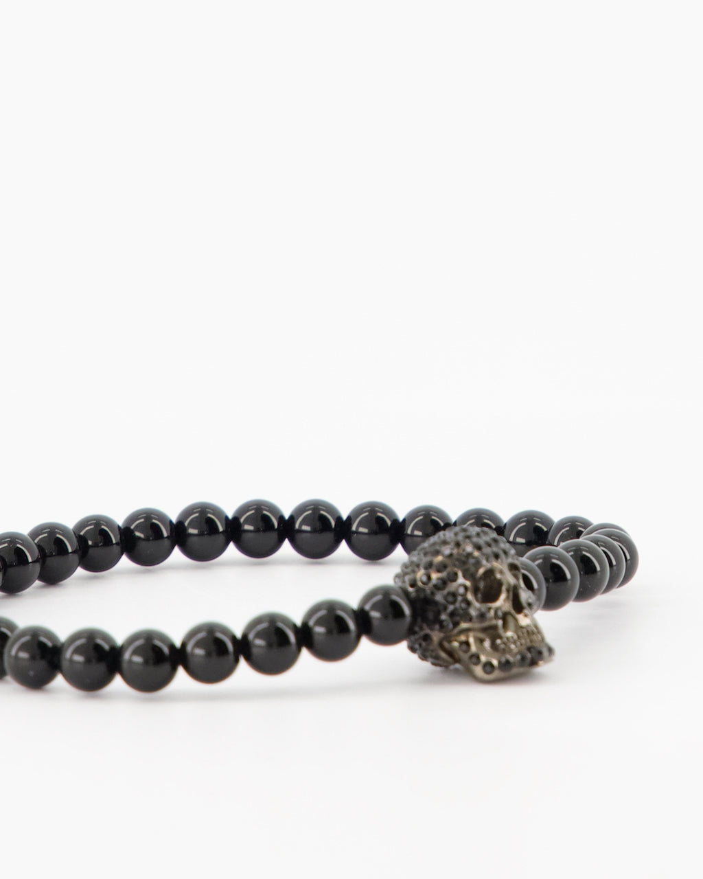 Joias Bracelet Skull Alexander McQueen Preto Homme