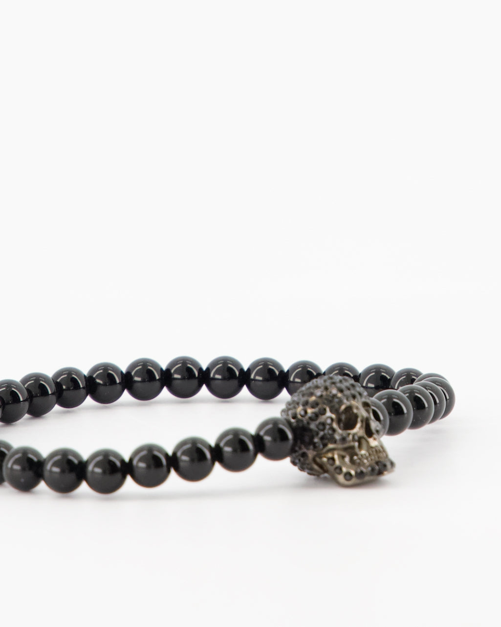 Joias Bracelet Skull Alexander McQueen Preto Homme