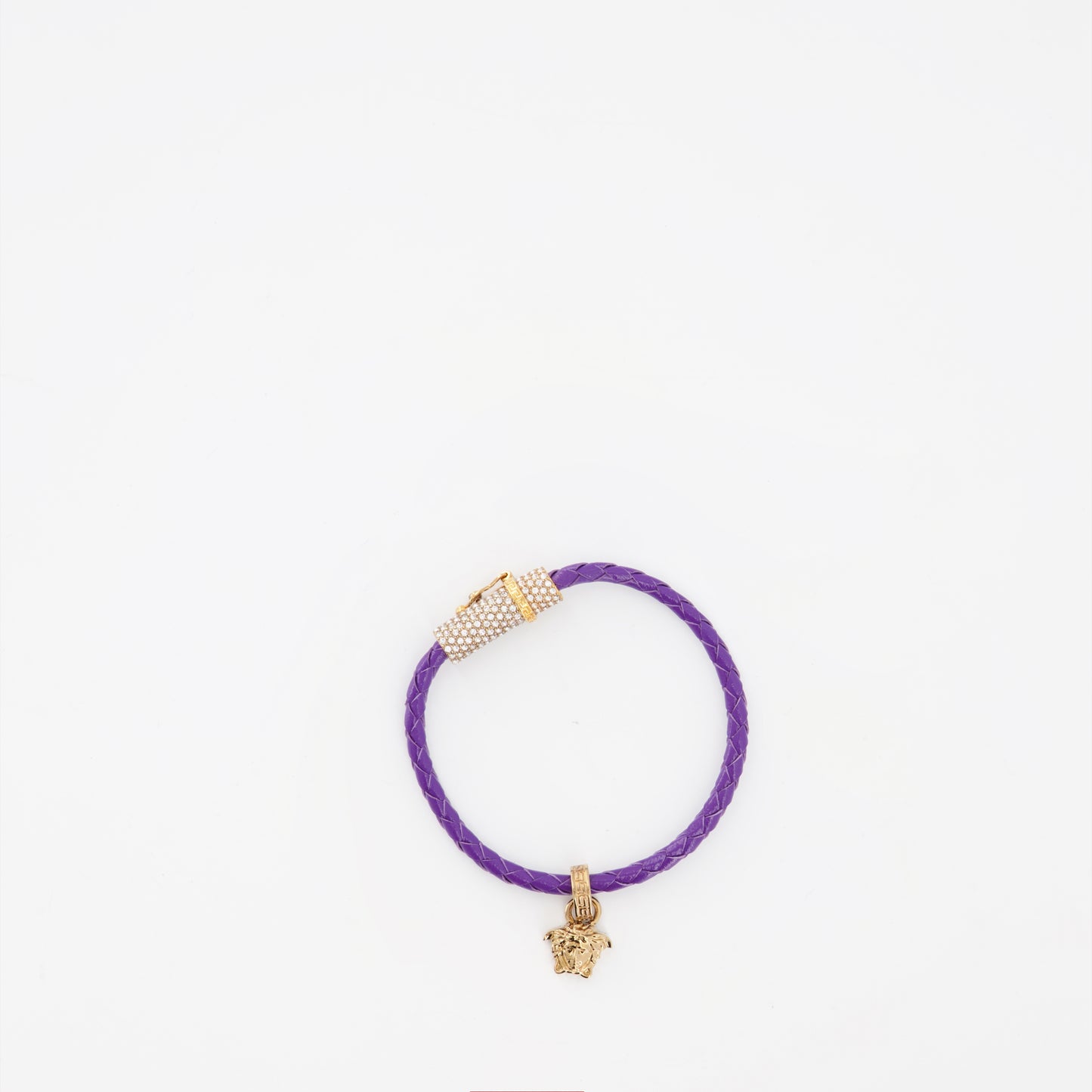Bracelet tressé Medusa violet
