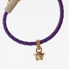 Bracelet tressé Medusa violet