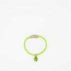 Jewelry Medusa braided bracelet Versace Green Women