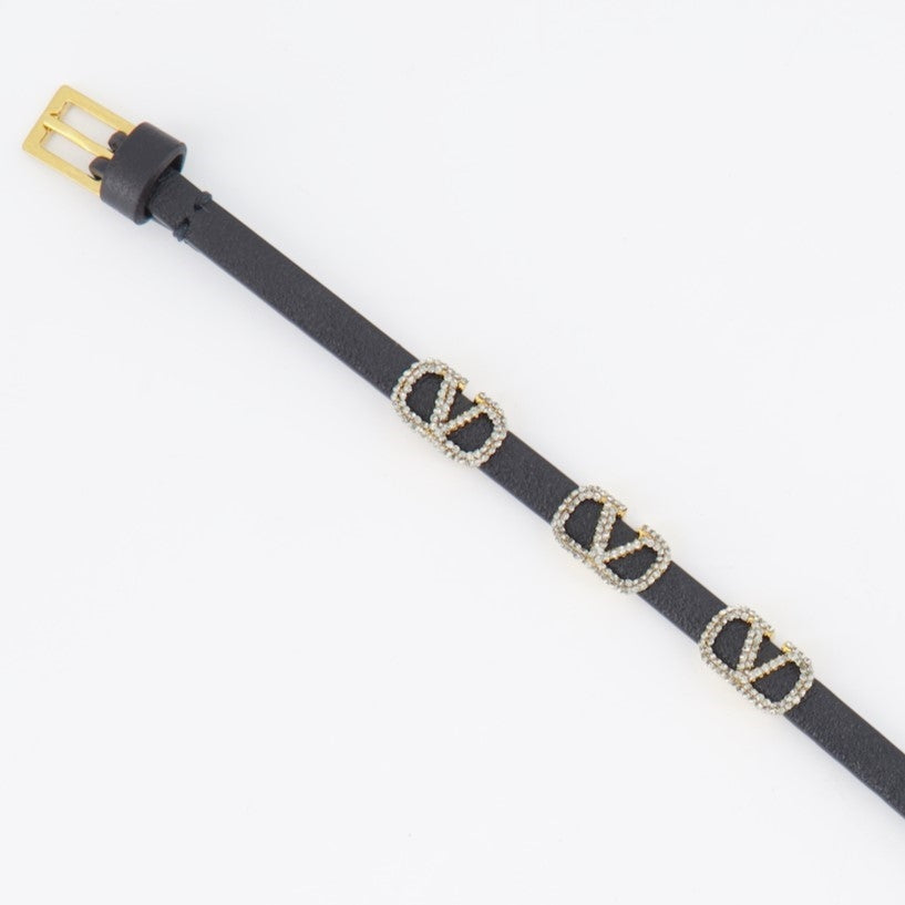 Joias Bracelet VLogo Valentino Garavani Preto Femme