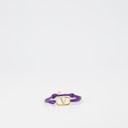 Bracelet VLogo en cordon violet
