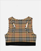 Sweatshirts Vintage Checked Bralette Beige Burberry Beige Women