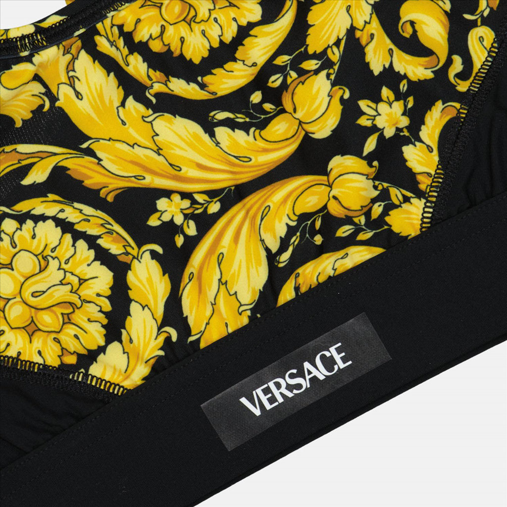 Tops Brassière Barocco Versace Amarelo Femme