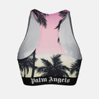 Tops Brassière Pink Sunset Palm Angels Roxo Femme