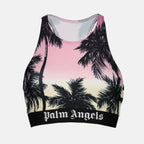 Tops Brassière Pink Sunset Palm Angels Roxo Femme