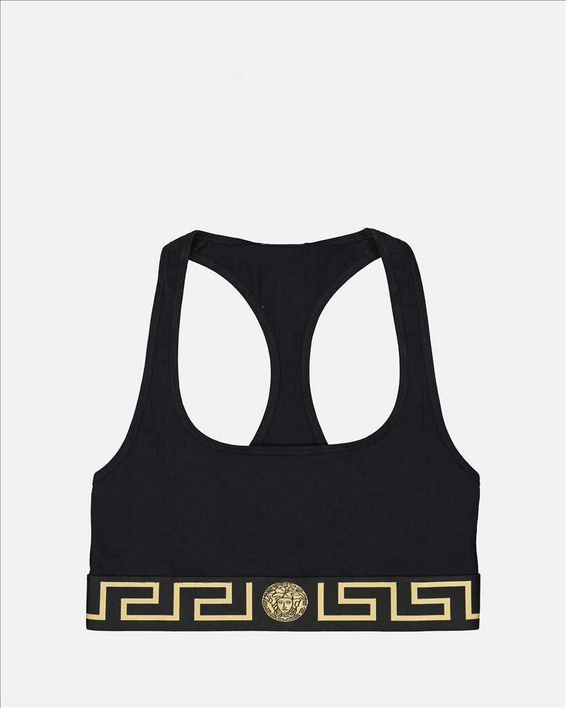 Roupa íntima e homewear Brassière Medusa Greca Versace Preto Femme