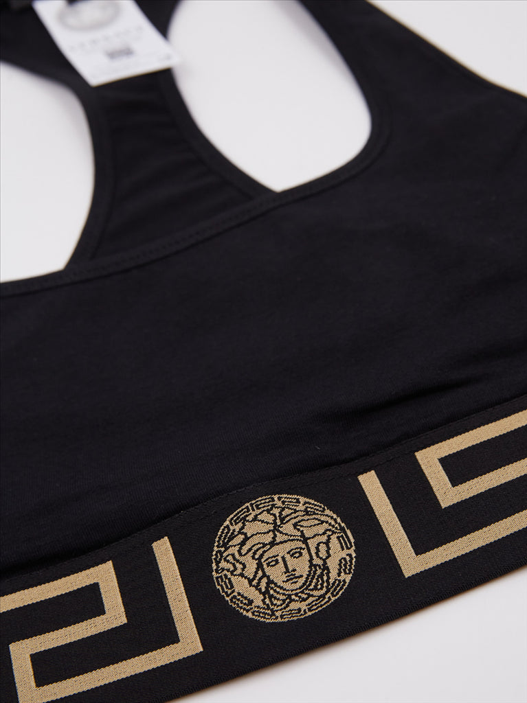 Roupa íntima e homewear Brassière Medusa Greca Versace Preto Femme