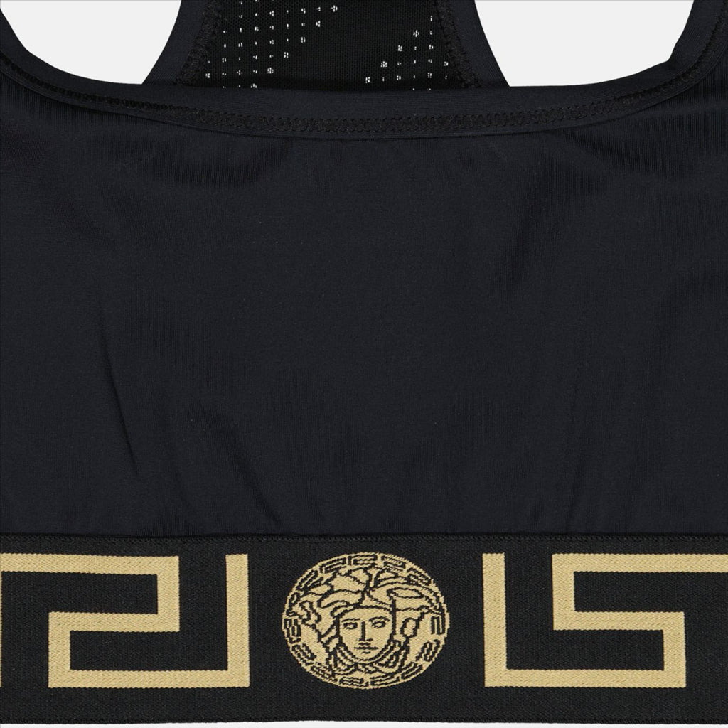 Tops Medusa Greca bra Versace Black Women