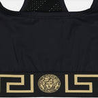 Tops Medusa Greca bra Versace Black Women