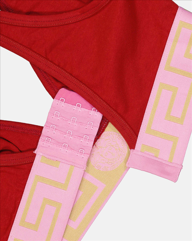 Roupa íntima e homewear Brassière Medusa Greca Versace Vermelho Femme