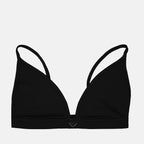 Tops Brassière à logo triangle Prada Preto Femme