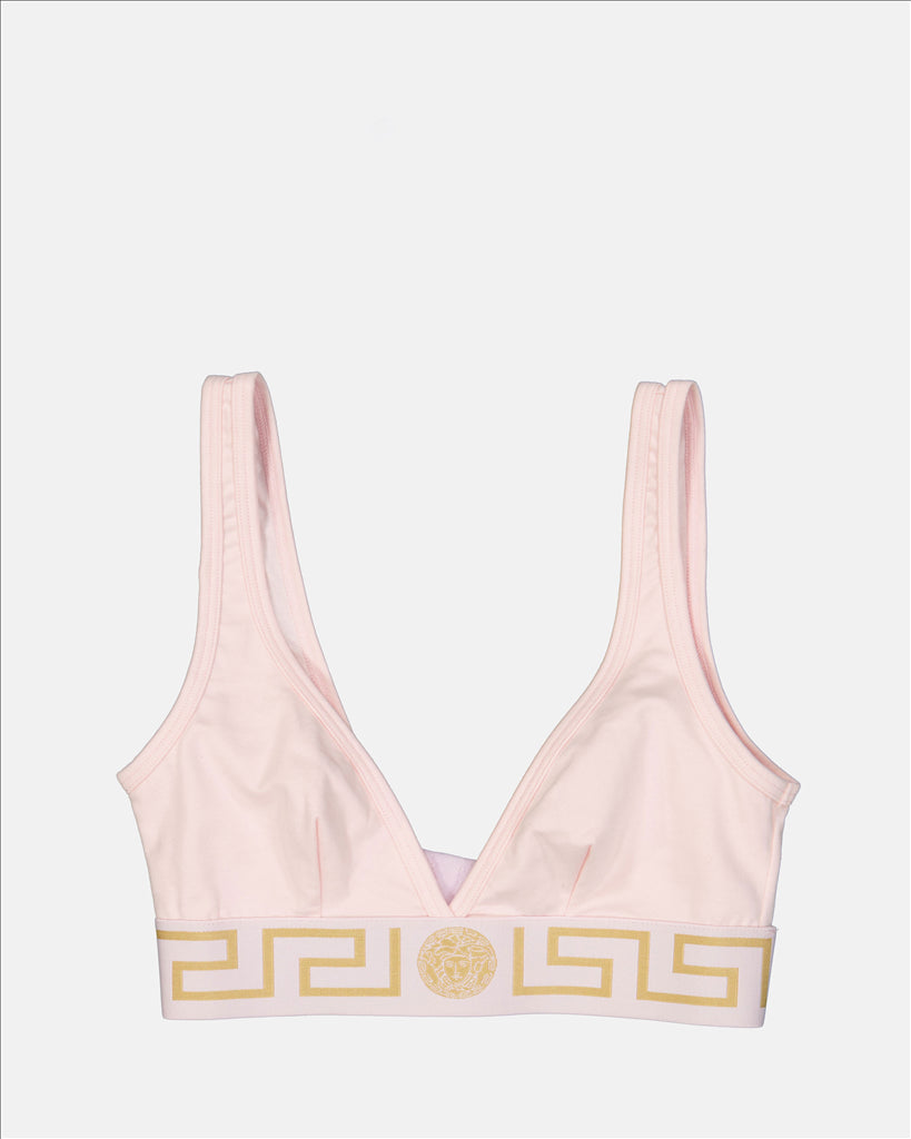 Roupa íntima e homewear Brassière triangle Medusa Greca Versace Rosa Femme