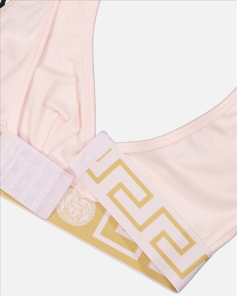 Roupa íntima e homewear Brassière triangle Medusa Greca Versace Rosa Femme