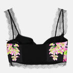 Tops Bustier Medusa Orchid Versace Preto Femme