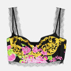 Tops Bustier Medusa Orchid Versace Preto Femme