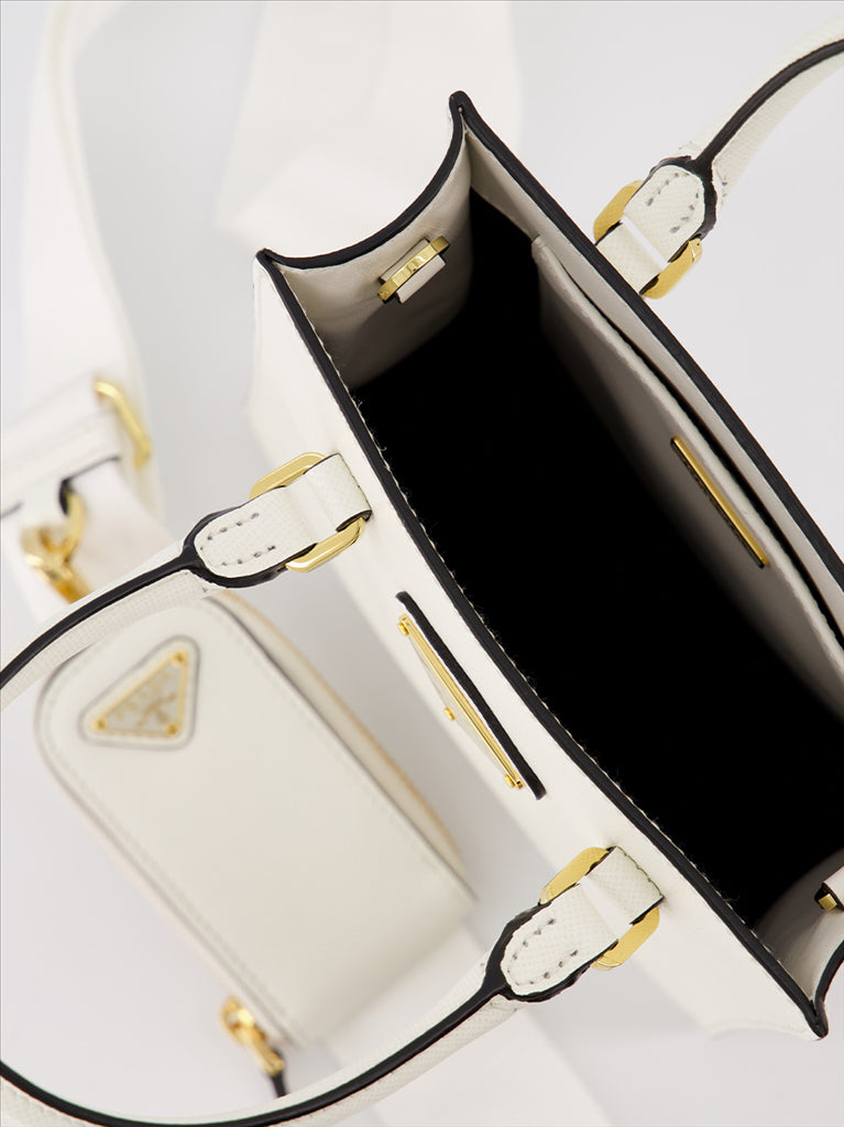 Bolsas transversais Cabas Galleria Prada Branco Femme