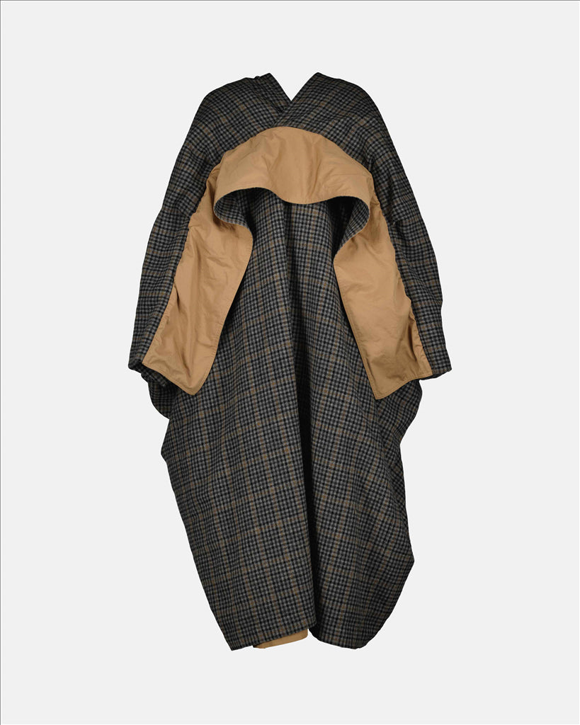 Vestes Cape à carreaux Maison Margiela Gris Femme