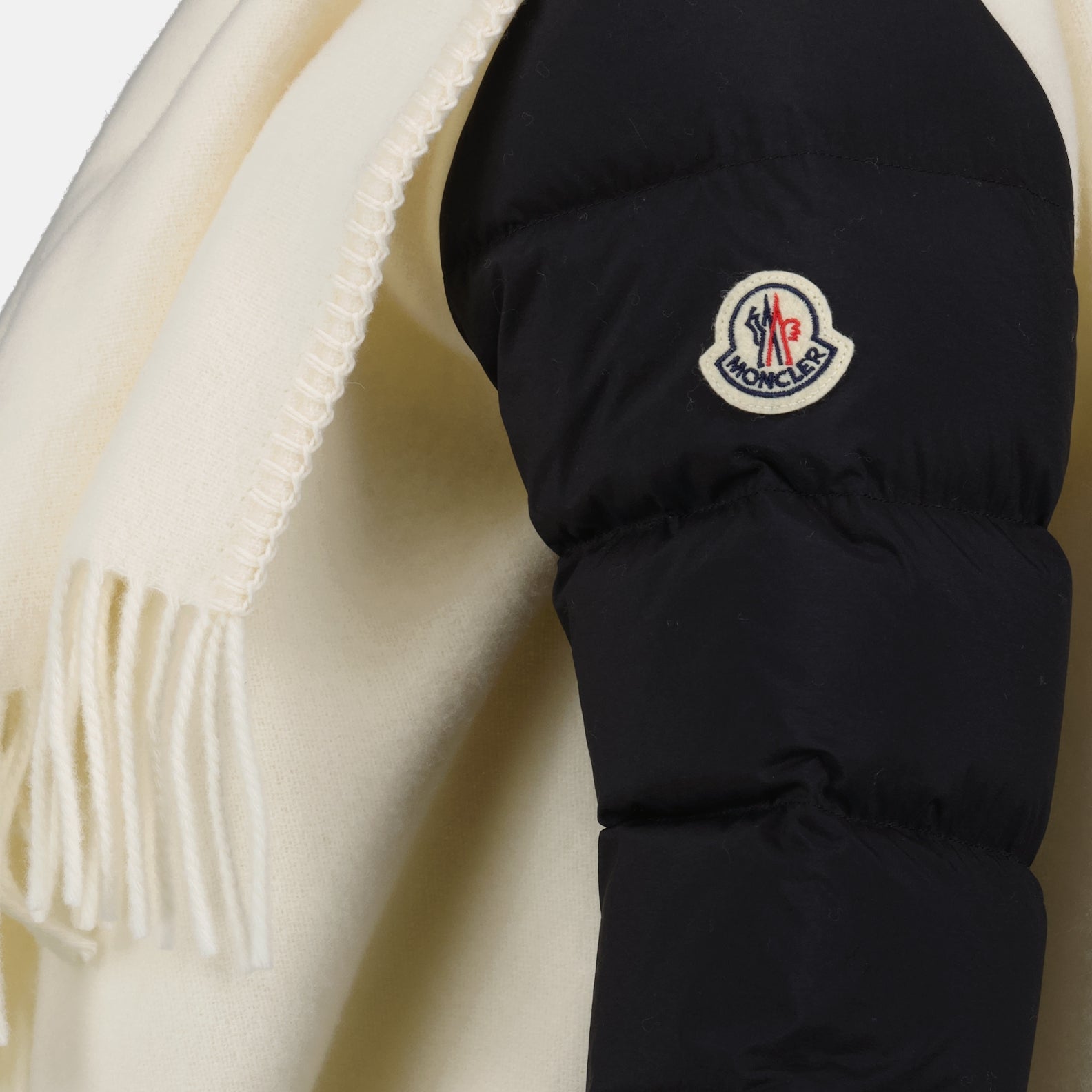 Vestes Cape bi-matière Moncler Beige Femme