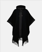 Jaquetas Cape à capuche Moncler Preto Femme