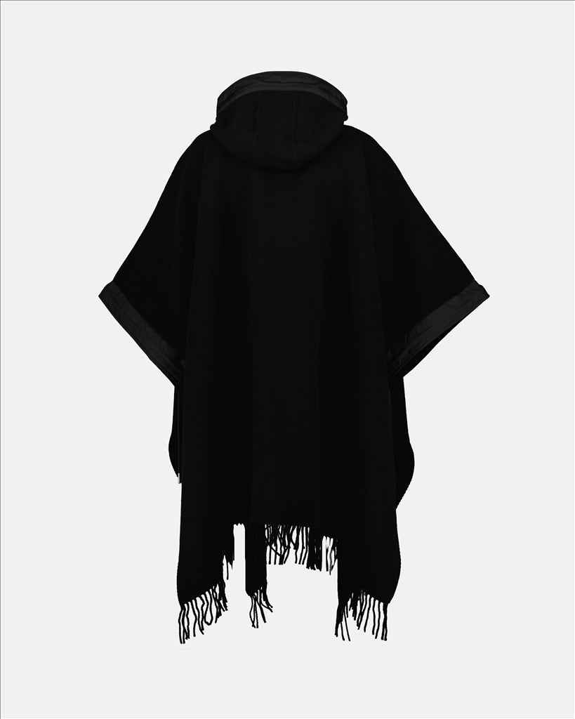 Jaquetas Cape à capuche Moncler Preto Femme