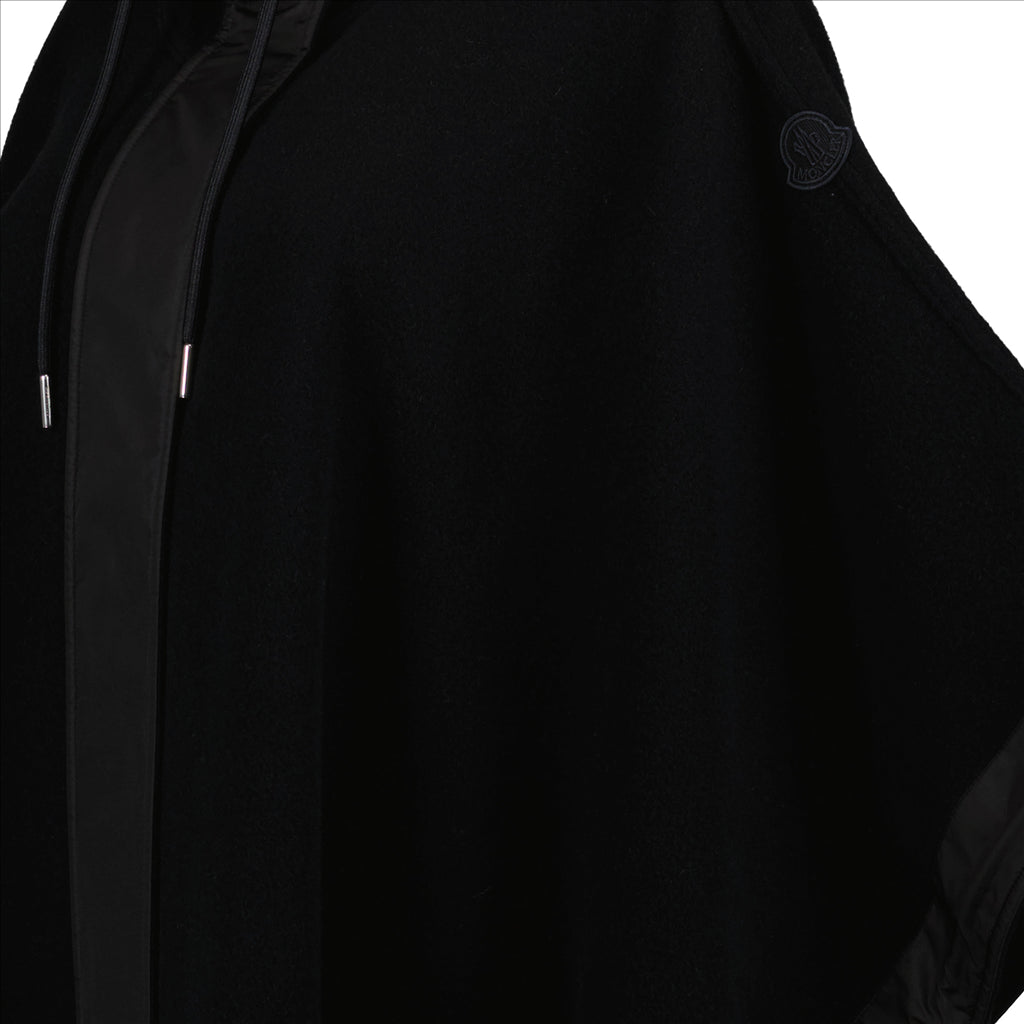 Jaquetas Cape à capuche Moncler Preto Femme