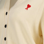 ニットウェア ハートフレンドカーディガン Ami PARIS ベージュ 女性