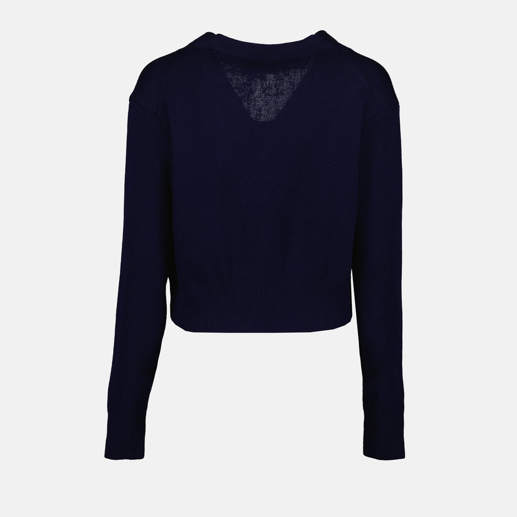 Knitwear Heart Friend Cardigan Ami PARIS Blue Women