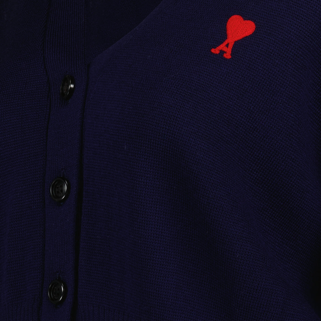Knitwear Heart Friend Cardigan Ami PARIS Blue Women