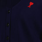 Knitwear Heart Friend Cardigan Ami PARIS Blue Women