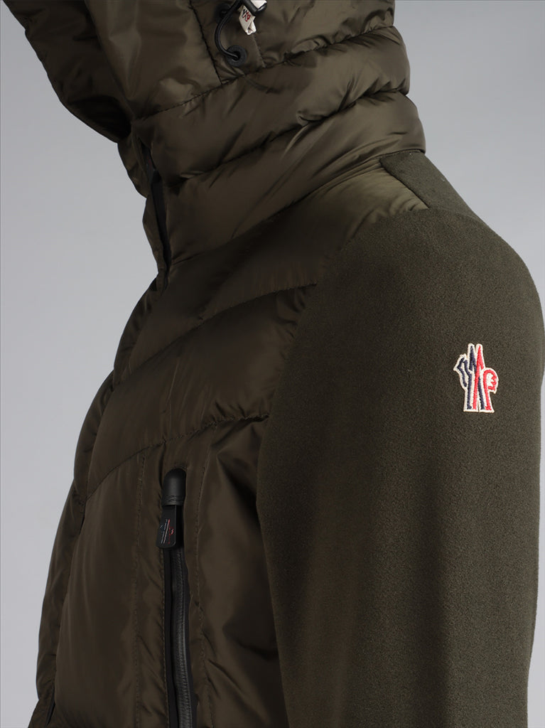 Jackets Bi-material cardigan Moncler Grenoble Green Homme