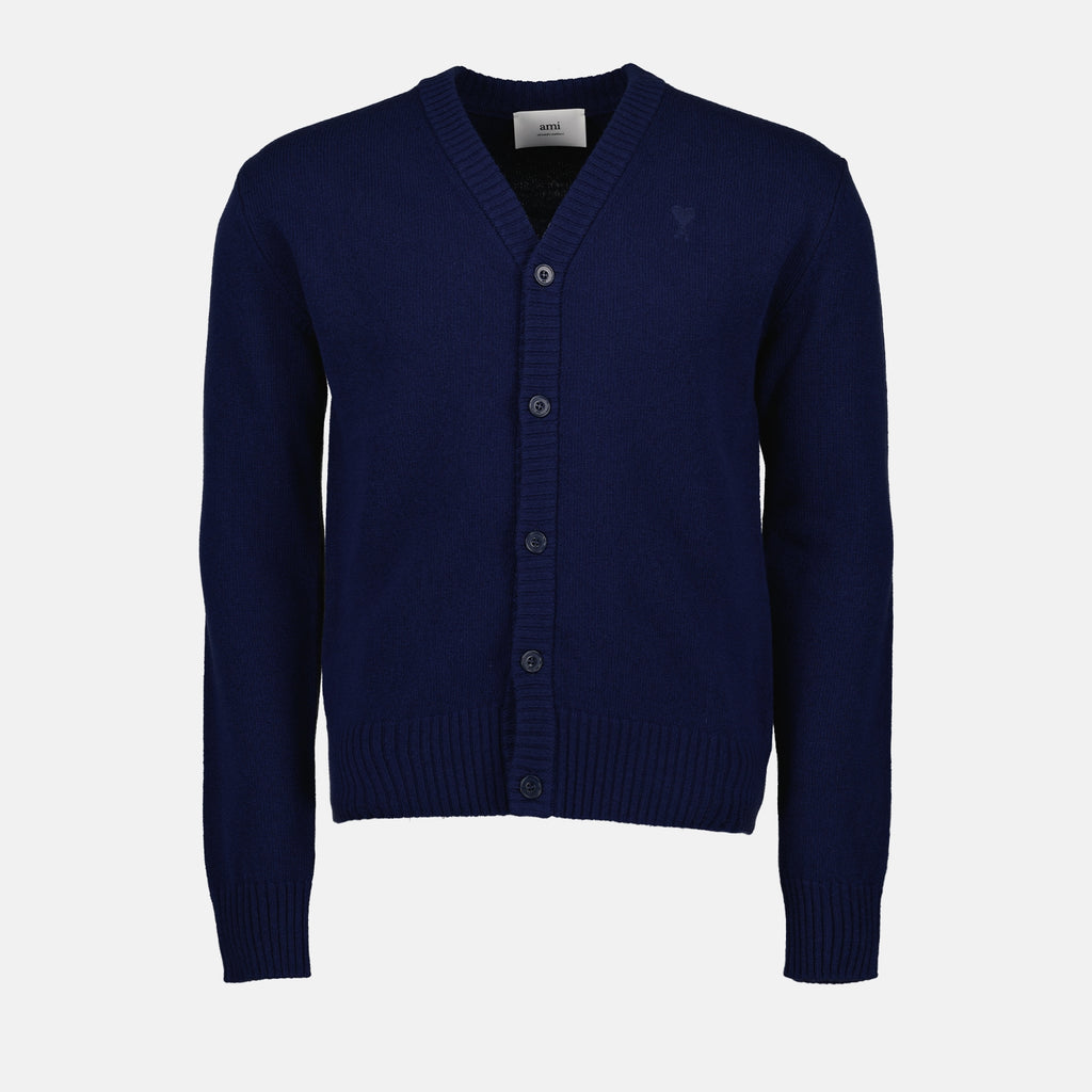 Knitwear Ami de Coeur Cardigan Ami PARIS Blue Man