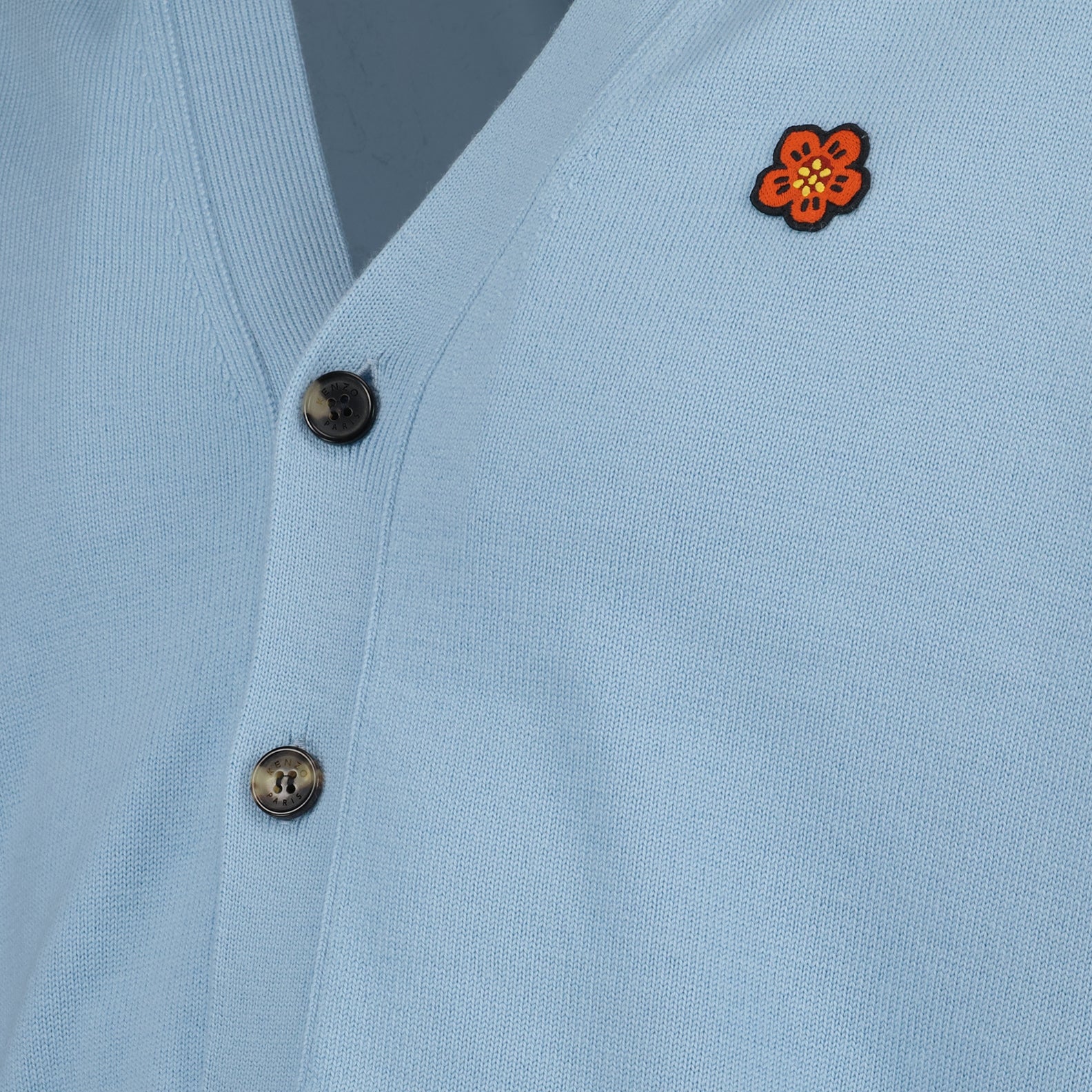 Malhas Cardigan Boke Flower Kenzo Azul Homme