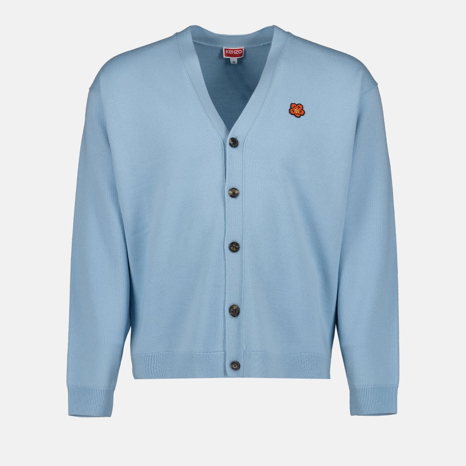Malhas Cardigan Boke Flower Kenzo Azul Homme