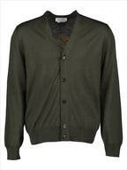 Maille Cardigan Illustration de Blake Alexander McQueen Vert Homme
