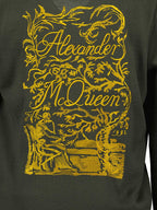 Maille Cardigan Illustration de Blake Alexander McQueen Vert Homme