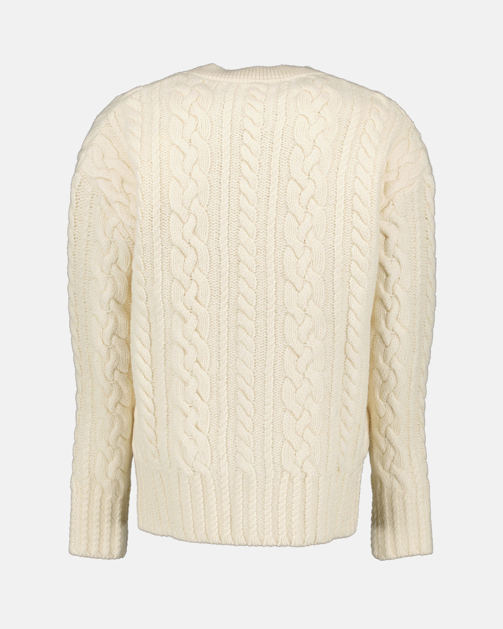 Maille Cardigan côtelé Ami PARIS Beige Unisexe