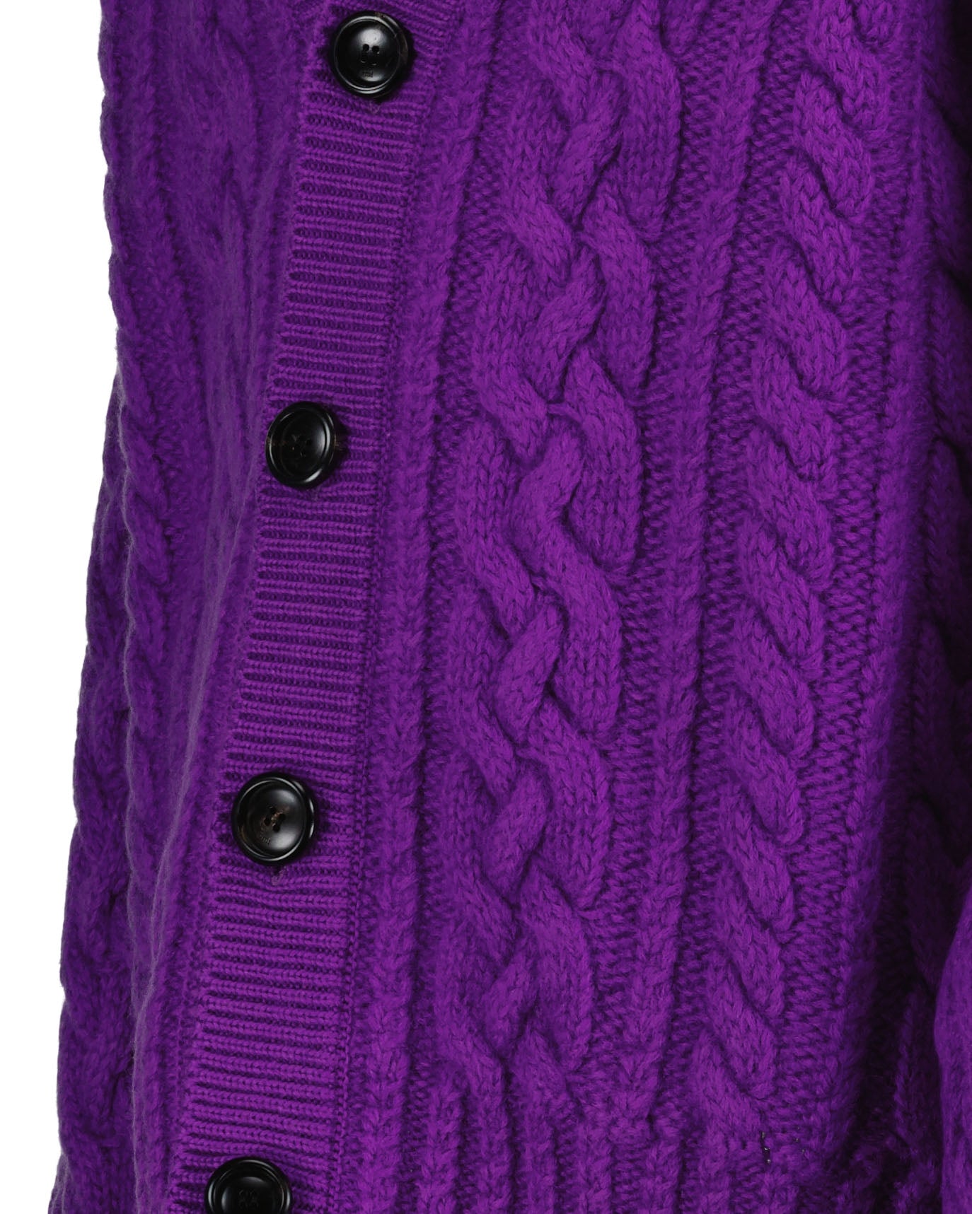 Maille Cardigan côtelé Ami PARIS Violet Unisexe
