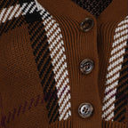 Malhas Cardigan court Keelan Burberry Marrom Femme