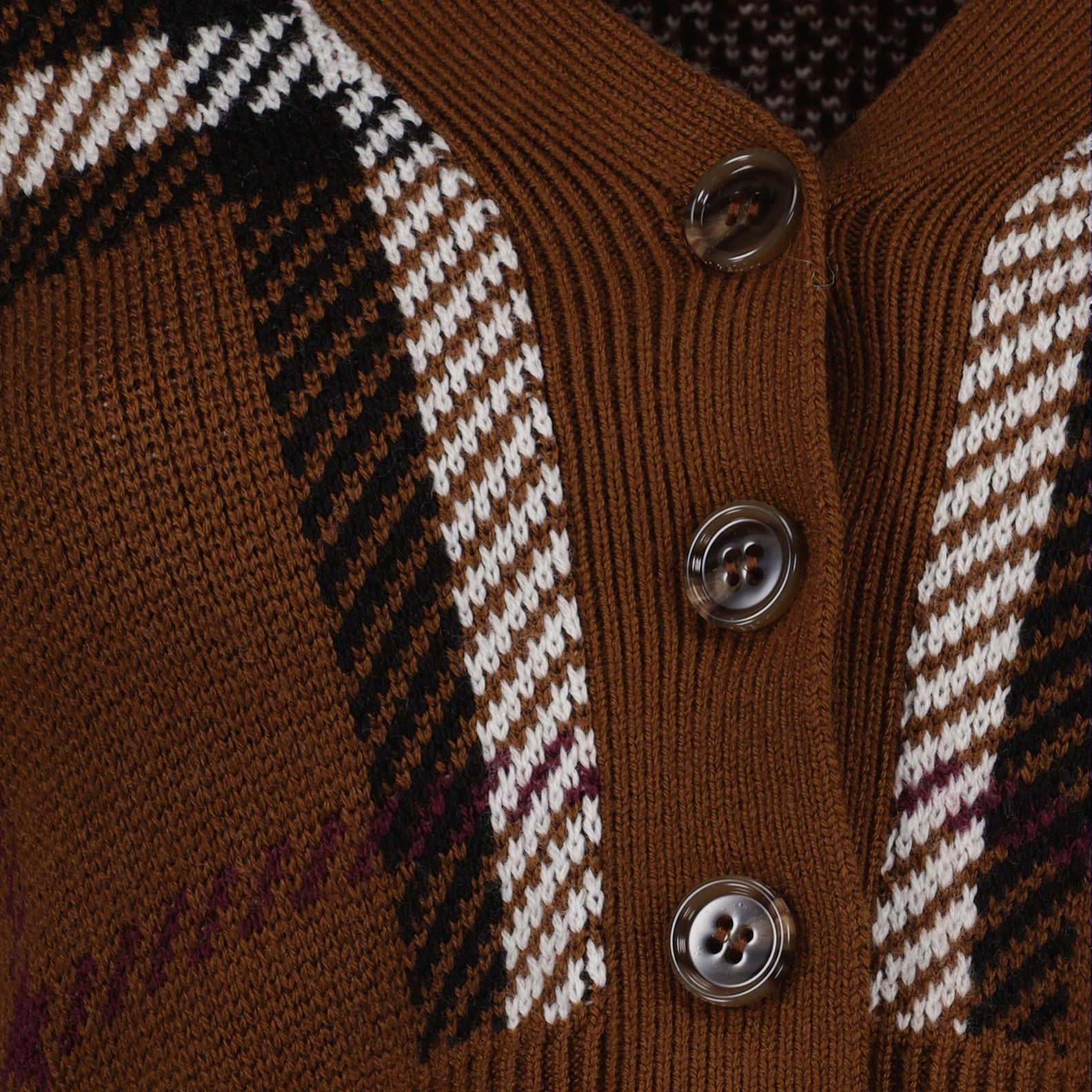 Malhas Cardigan court Keelan Burberry Marrom Femme